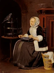 Junges Mädchen bei der Arbeit